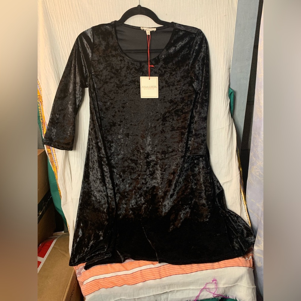 Rolla Coaster size small crushed velvet mini dress